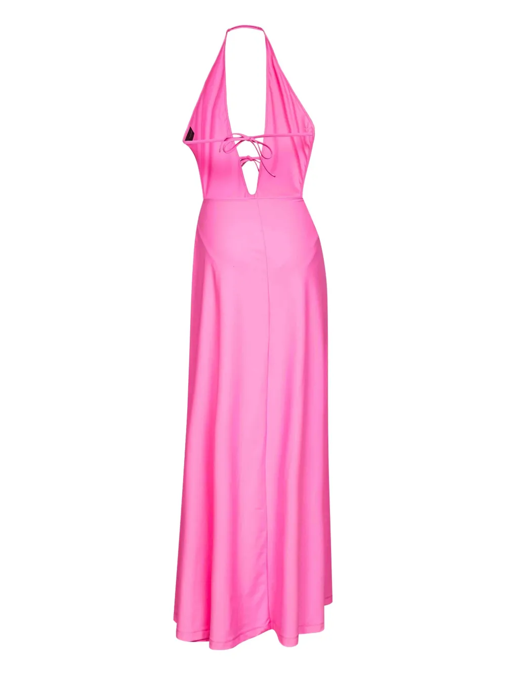 Balenciaga halterneck maxi dress - Roze
