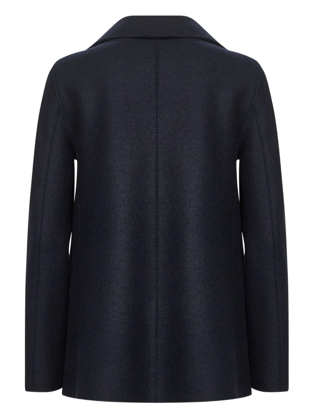 Harris Wharf London Double-breasted Wool Coat In Blue