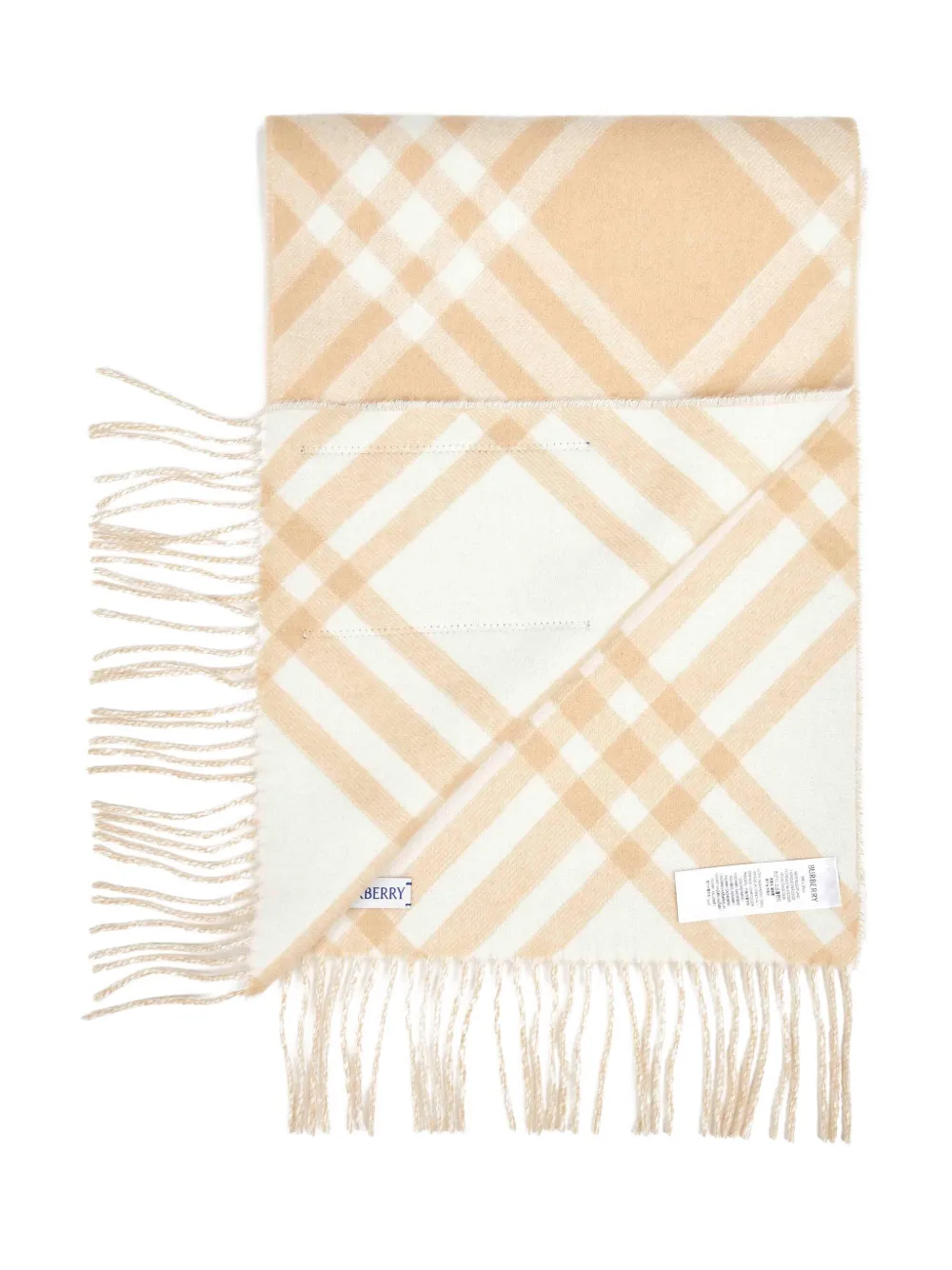 Burberry check-pattern cashmere scarf | Women | Image 2