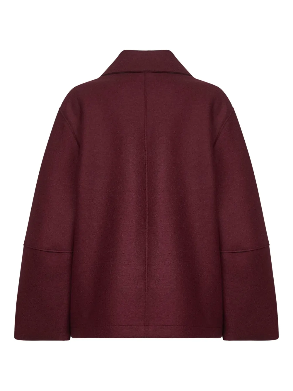 Harris Wharf London button-fastening wide-sleeve coat - Rood