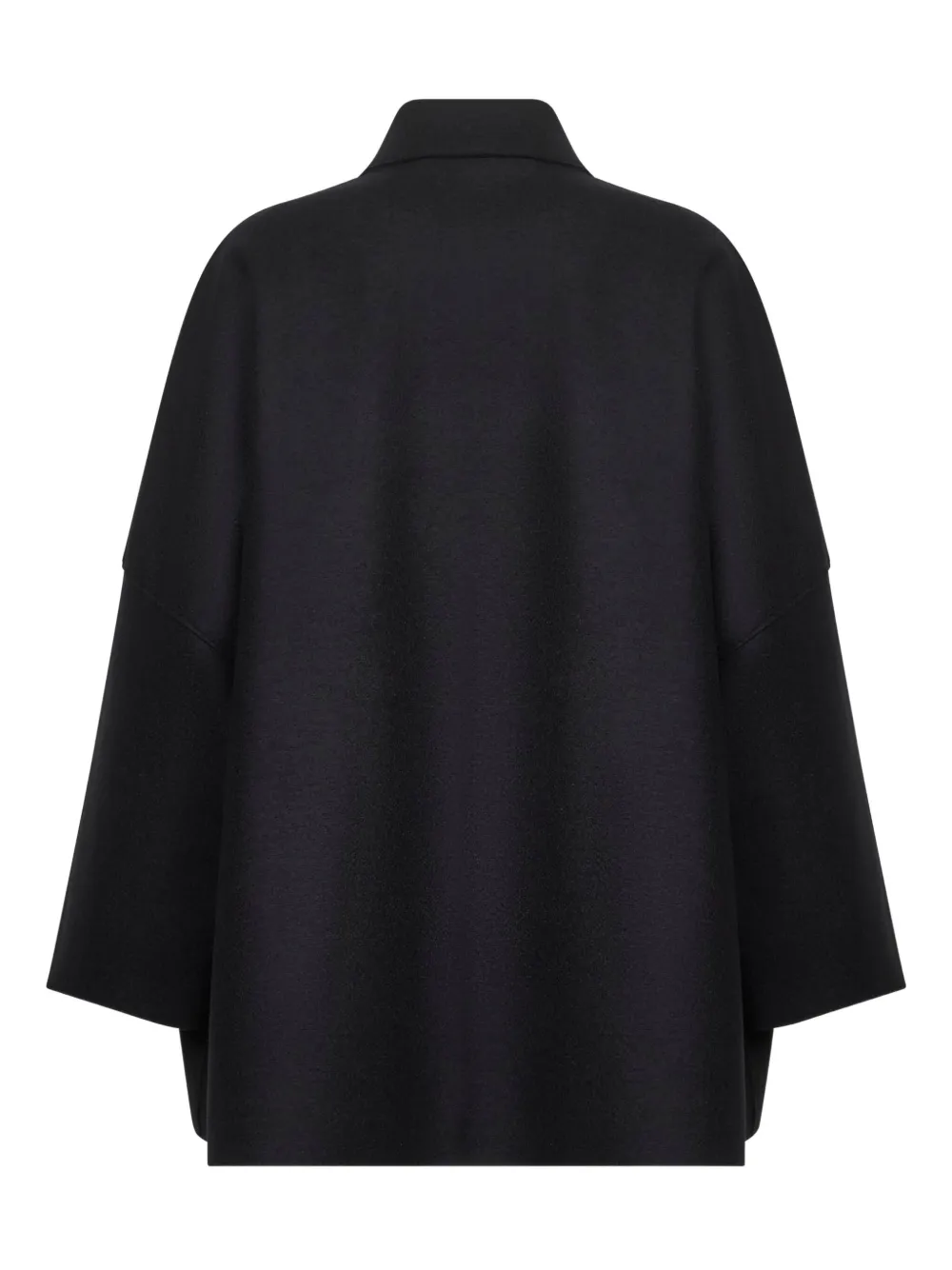 Harris Wharf London Button-fastening Patch-pocket Coat In Black