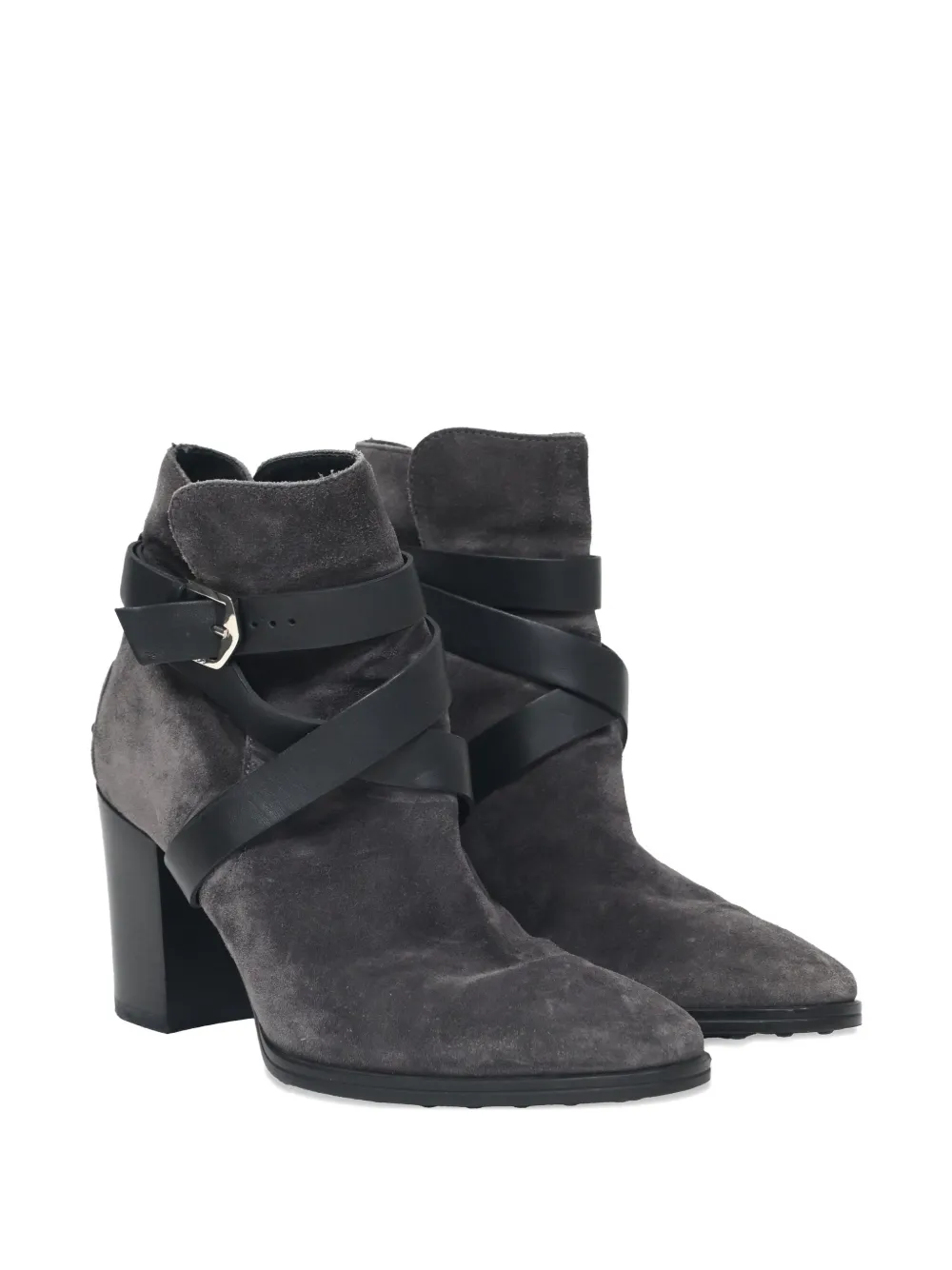 Tod's 80 mm laarzen met wikkelband - Grijs