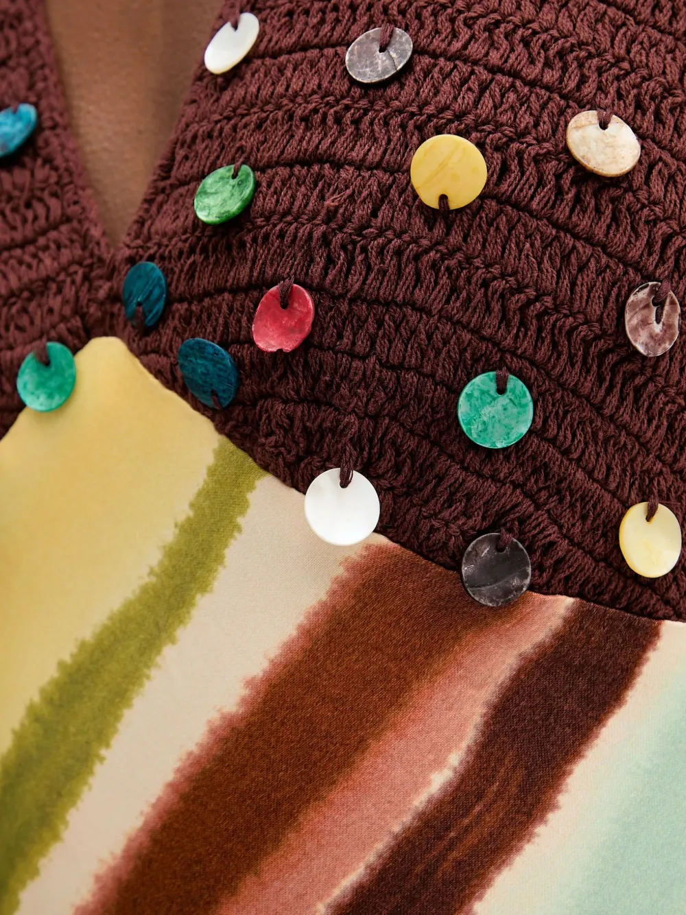 Never Fully Dressed V-neck Embellished Maxi Dress In Multi