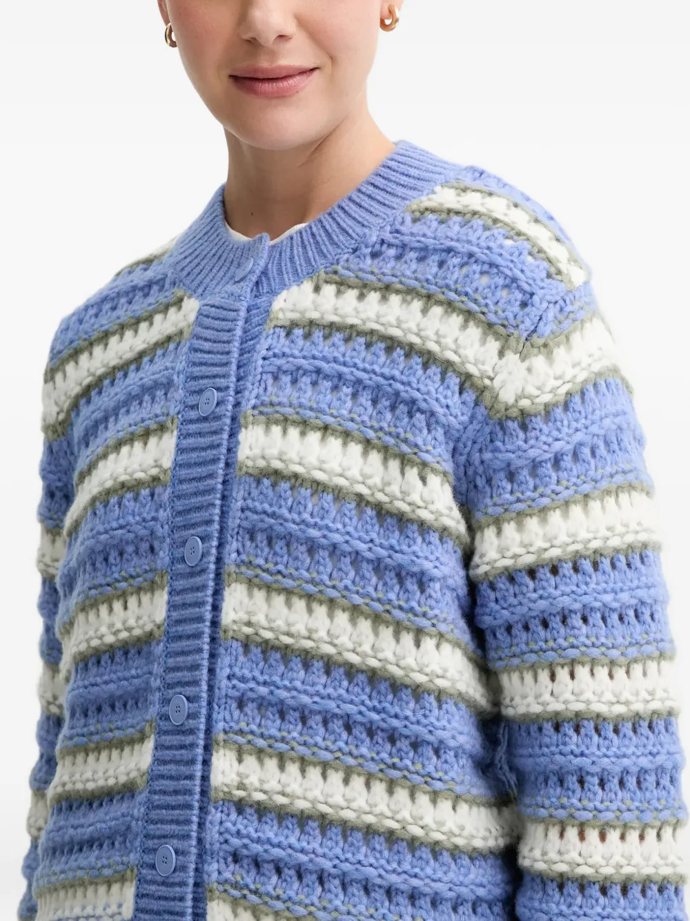 Marc O'Polo Wollen vest Blauw