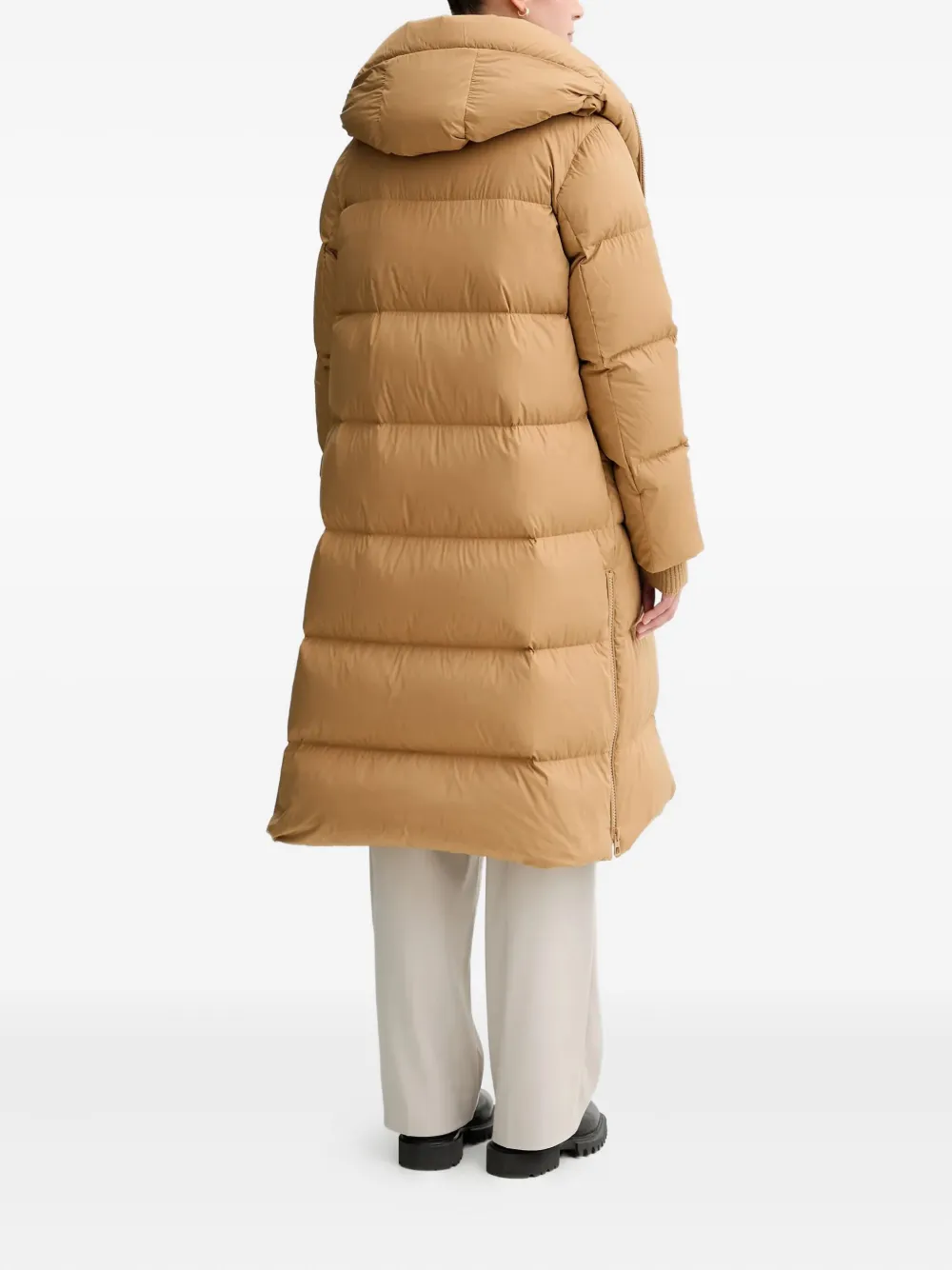 Marc O'polo Hooded Zip Coat In Neutral