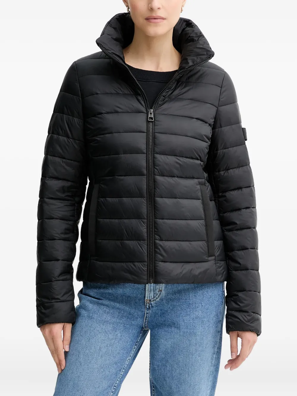 Marc O'Polo quilted funnel-neck jacket | Black | Image 1