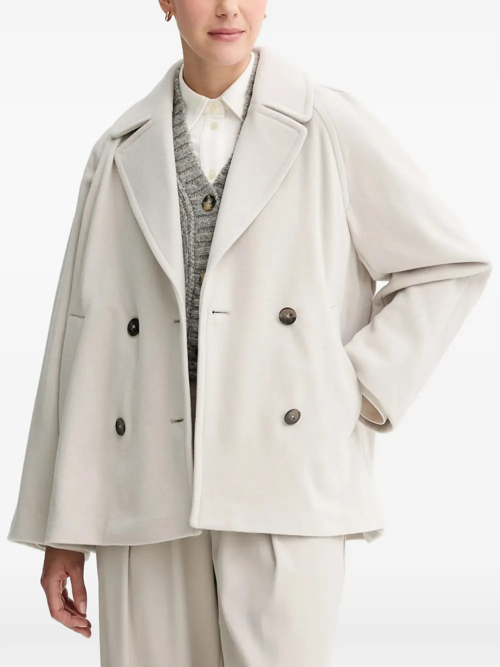  Marc O'polo Double-breasted Coat - Neutrals 