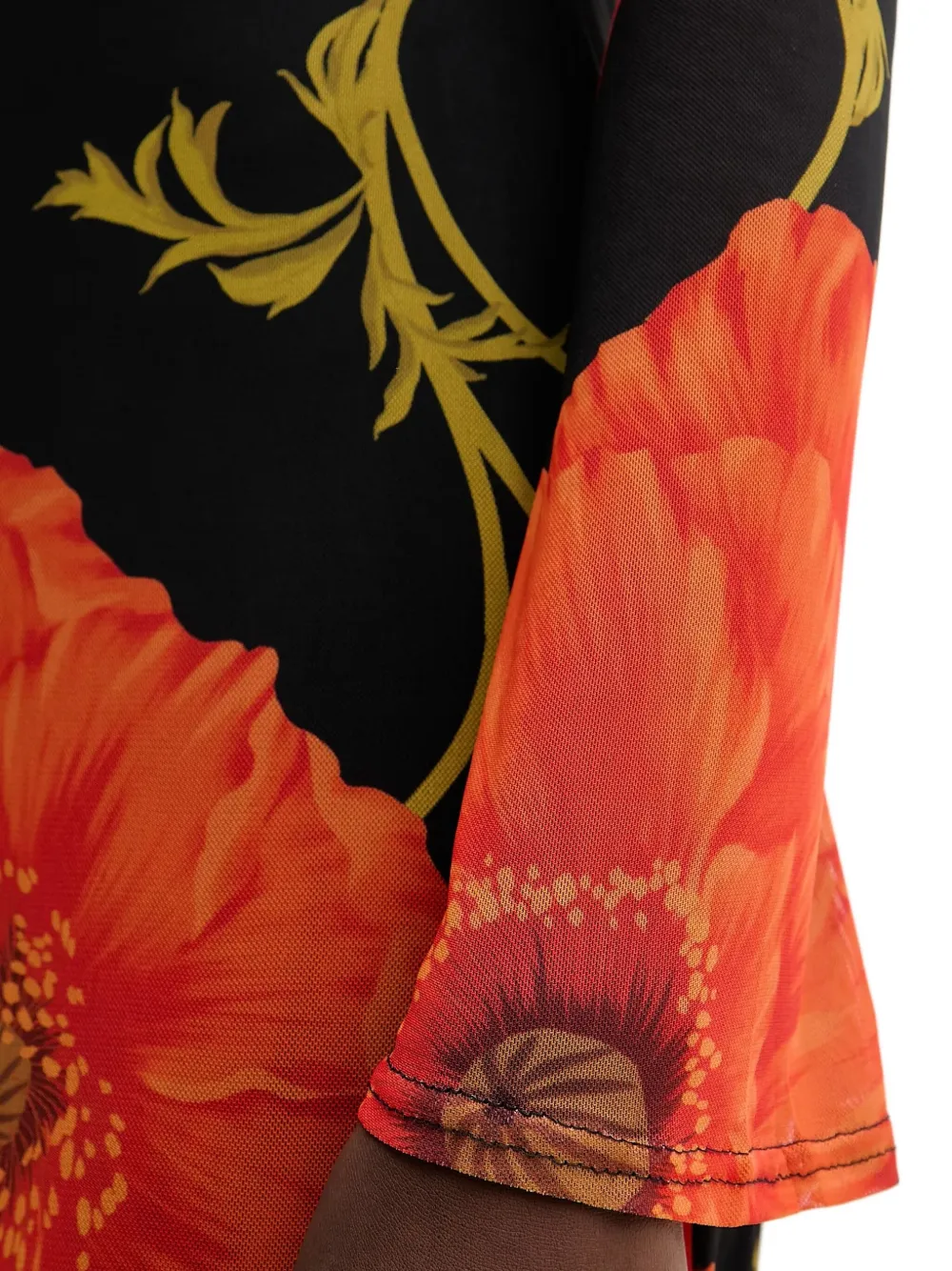 Never Fully Dressed Floral Long-sleeve Maxi Dress In Multi