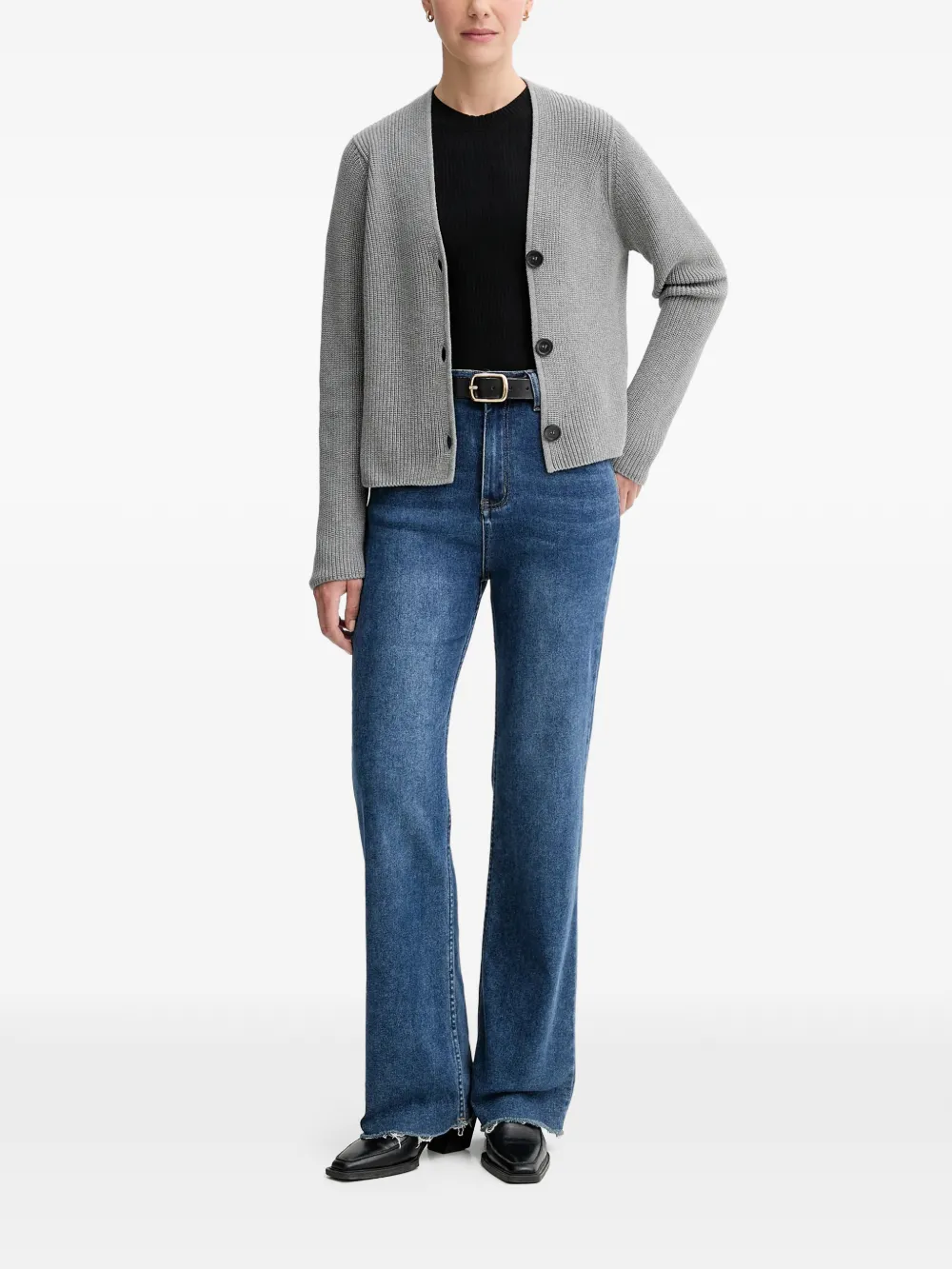  Marc O'polo Button-fastening Cardigan - Grey 