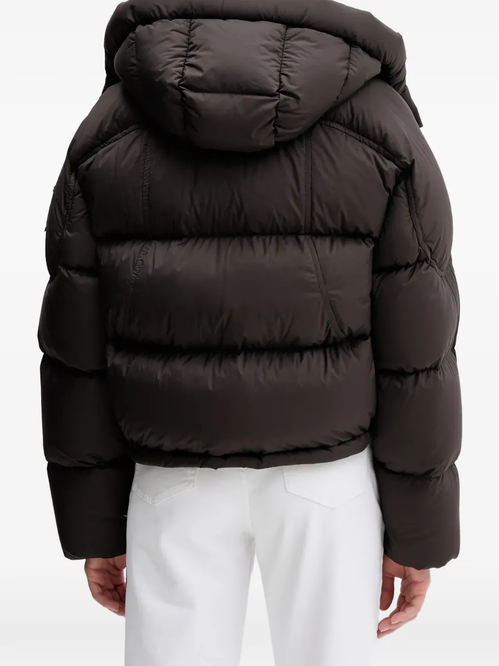  Moose Knuckles Hooded Puffer Jacket - Brown 