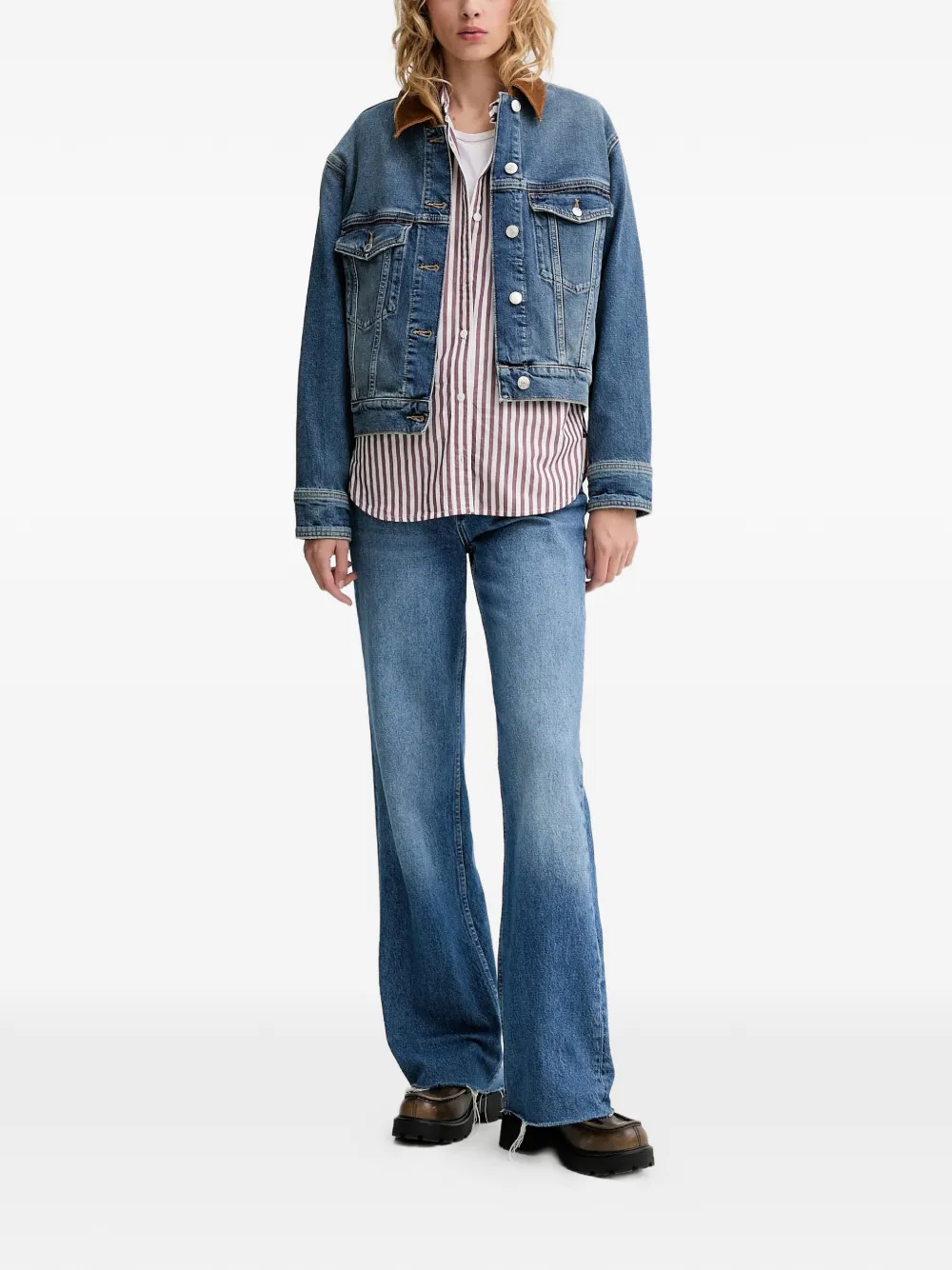 Marc O'Polo chamarra de mezclilla con cuello de pana | Chamarras de mezclilla | Image 2