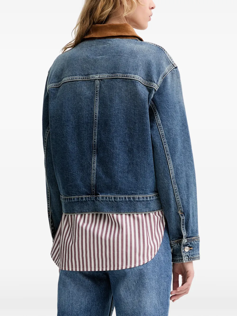 Marc O'Polo コーデュロイカラー デニムジャケット | ブルー | FARFETCH JP
