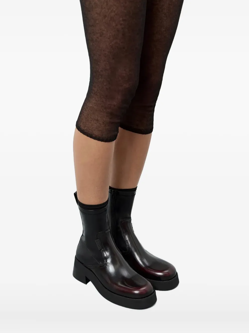 Miista 60mm Oliana Zip-up Ankle Boots In Black