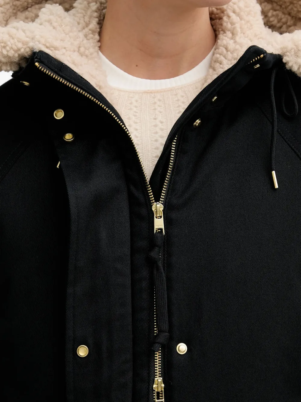 Marc O'Polo Jack met capuchon Zwart