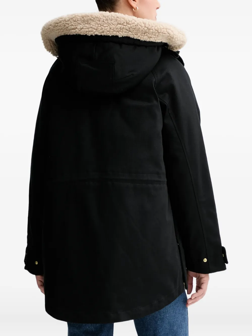 Marc O'Polo Jack met capuchon Zwart