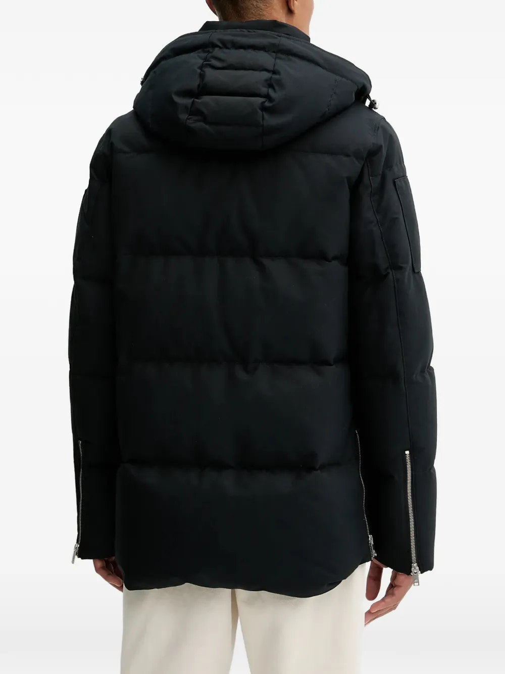  Moose Knuckles Hooded Quilted Jacket - Black 