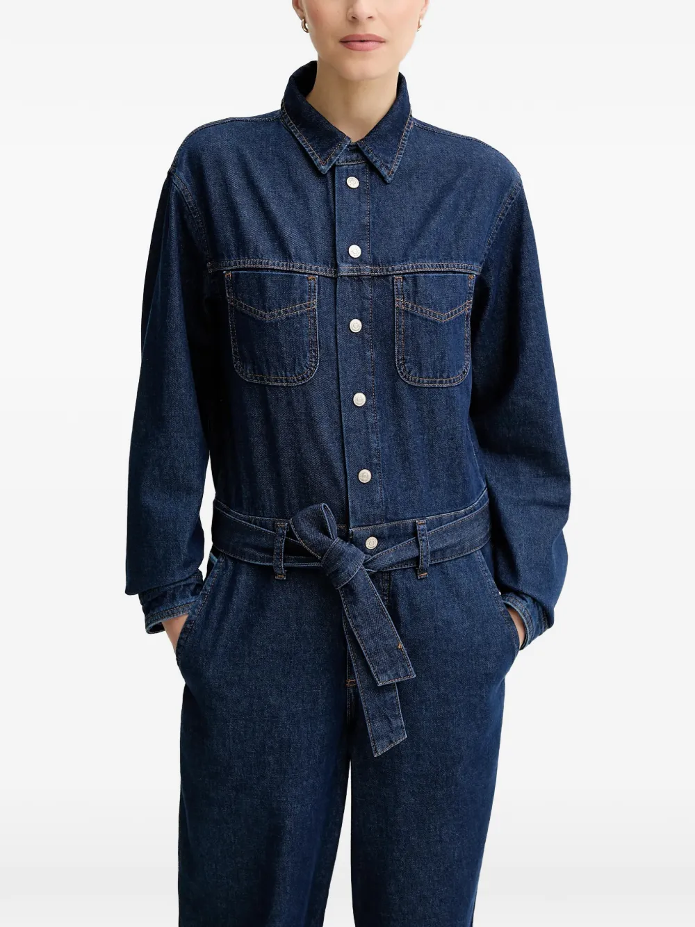 Marc O'Polo button-up jumpsuit | Blue | Image 1
