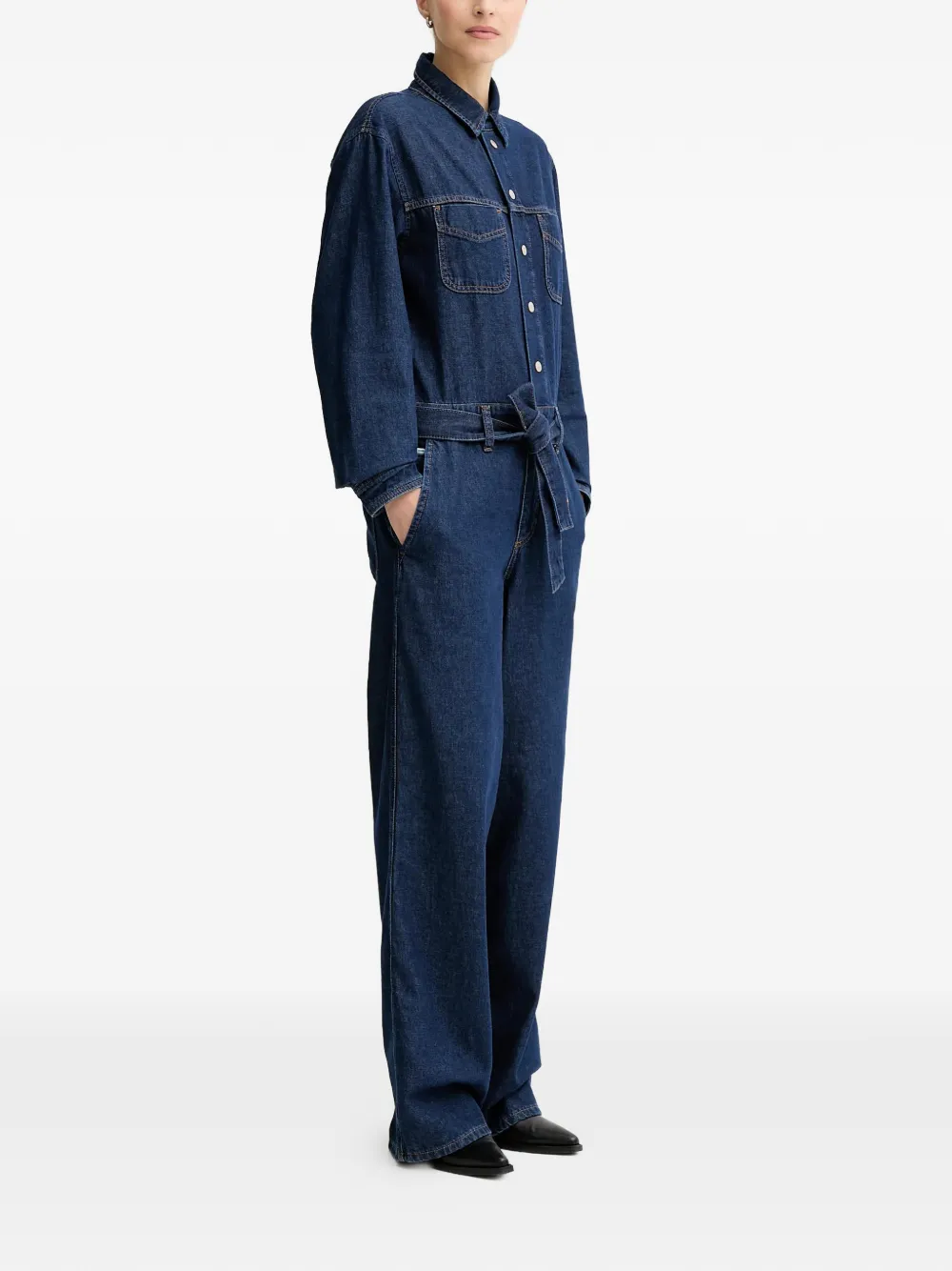  Marc O'polo Button-up Jumpsuit - Blue 