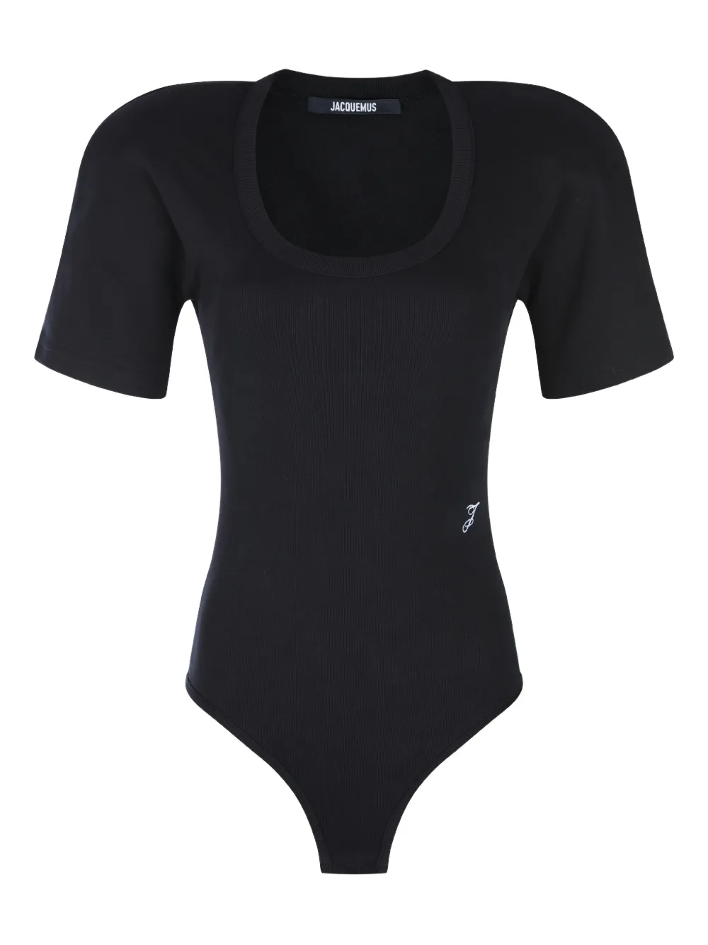 Jacquemus short-sleeve scoop-neck bodysuit | Black | Image 1