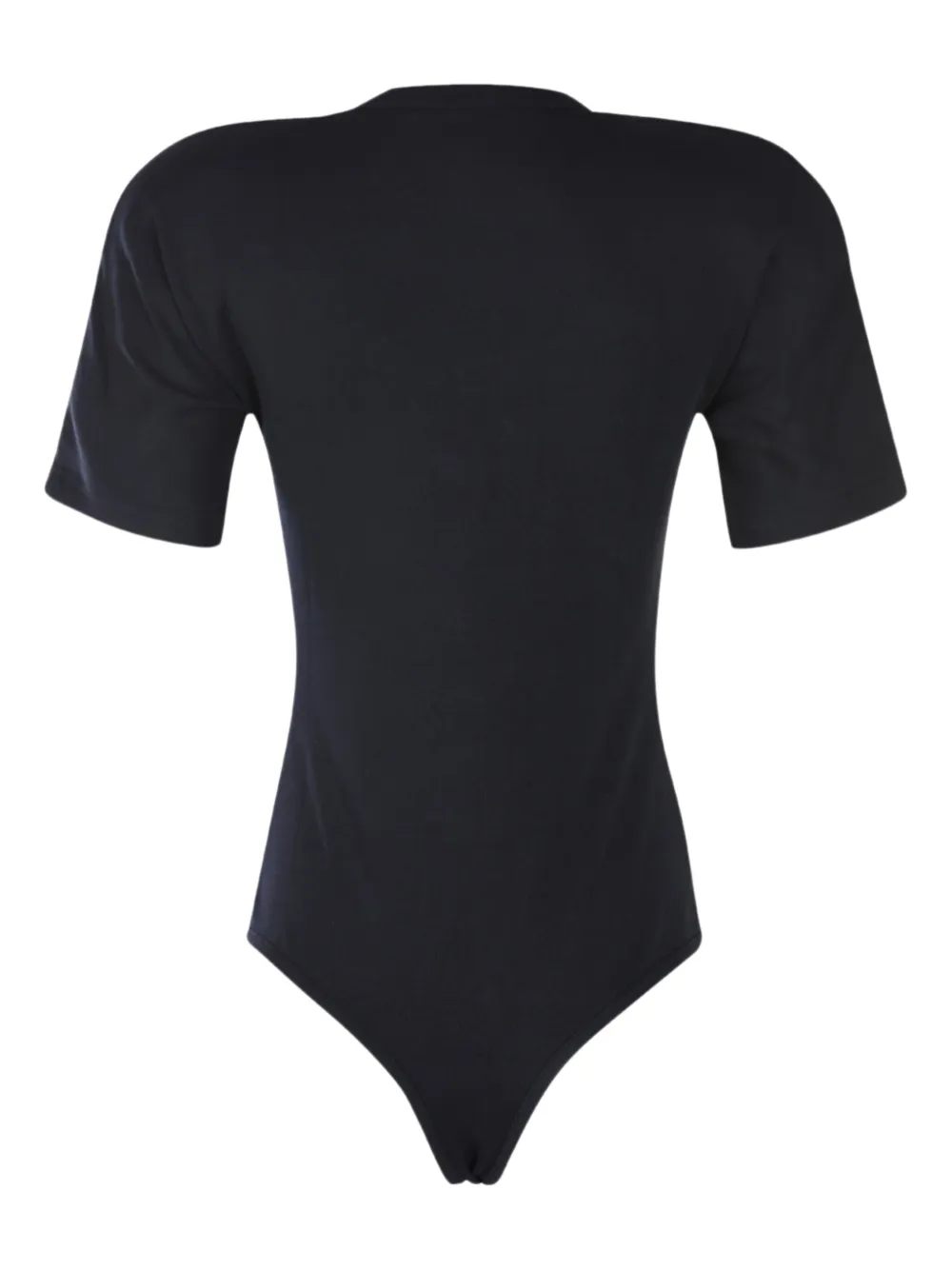 Jacquemus Body met korte mouwen en diepe ronde hals - Zwart