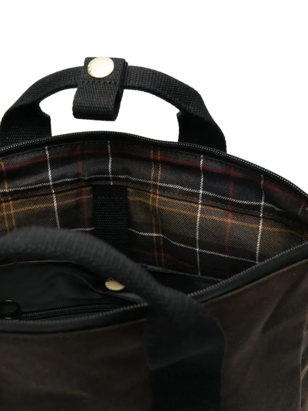 Barbour ワックスコットン バックパック | グリーン | FARFETCH JP
