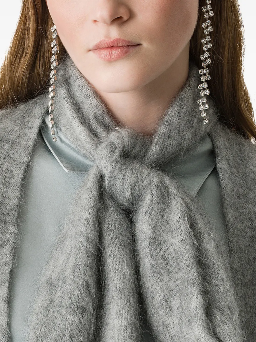 Forte Mohair vest Grijs
