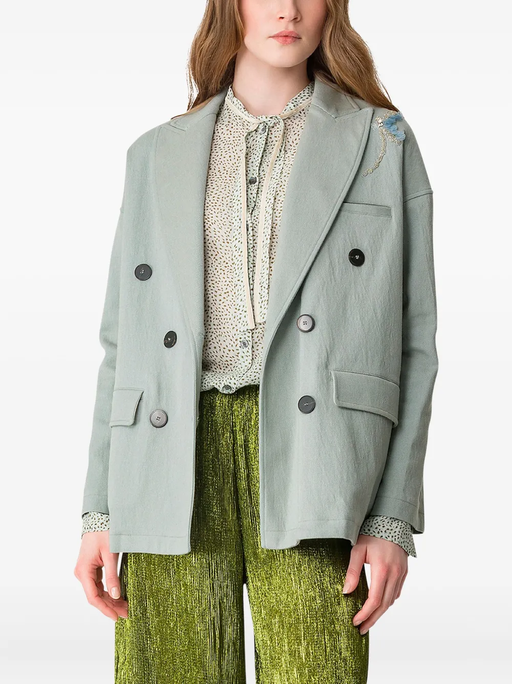 Forte Forte embellished double-breasted jacket | Blazers | Image 2
