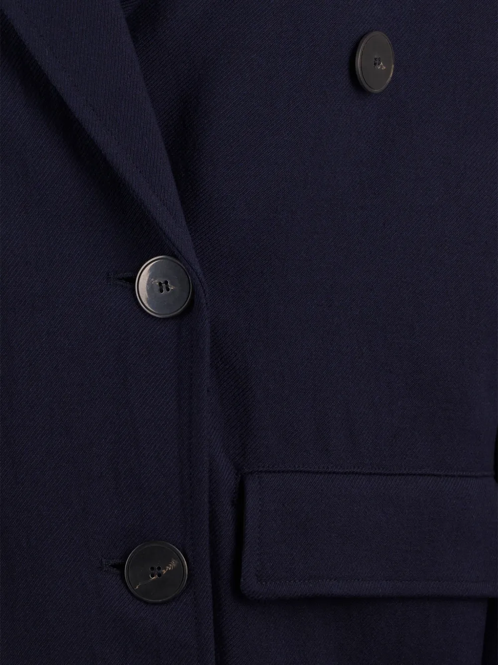 Forte Verfraaid jack met dubbele rij knopen Blauw