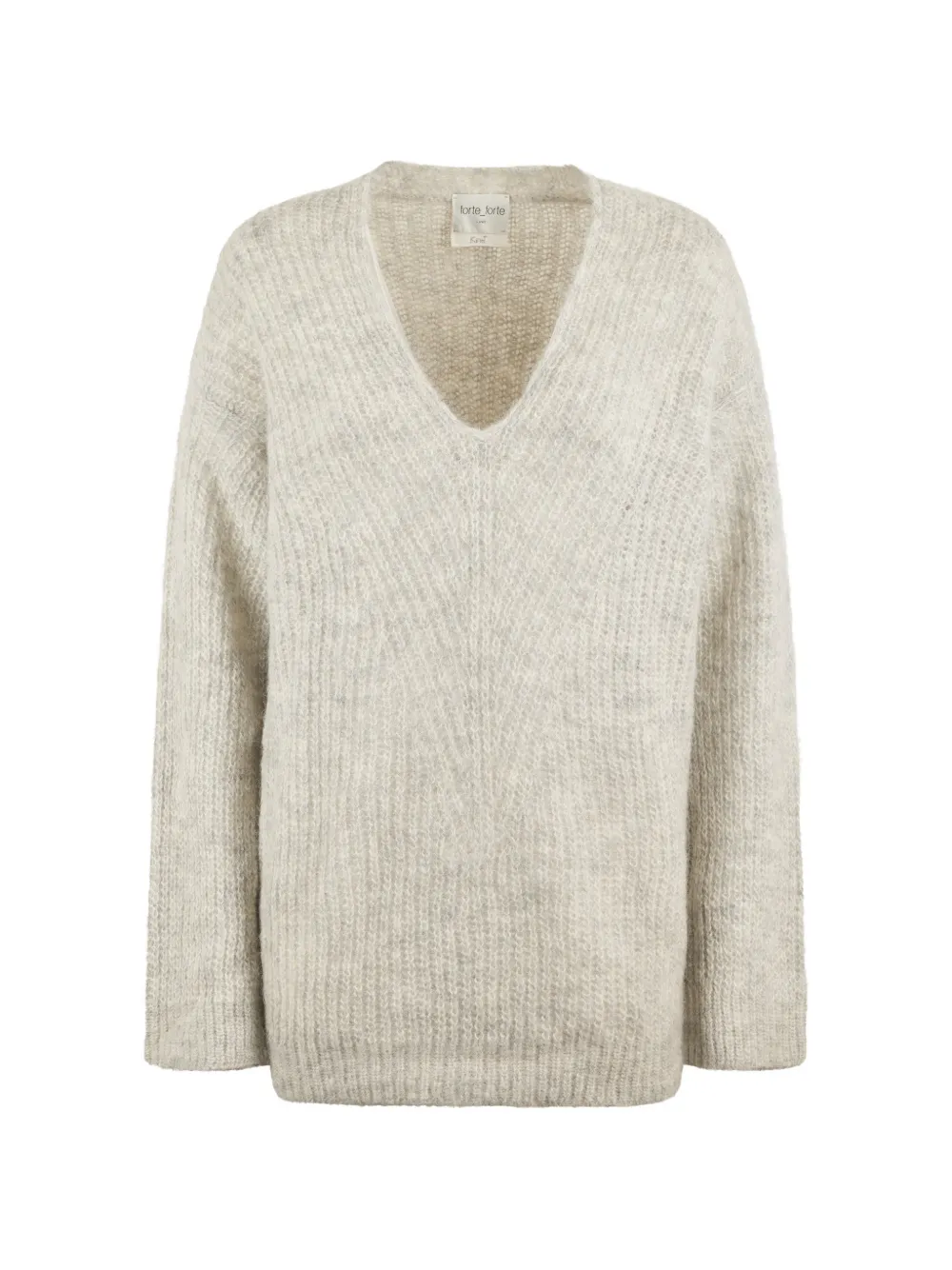 Forte Forte V-neck Sweatshirt In Neutral