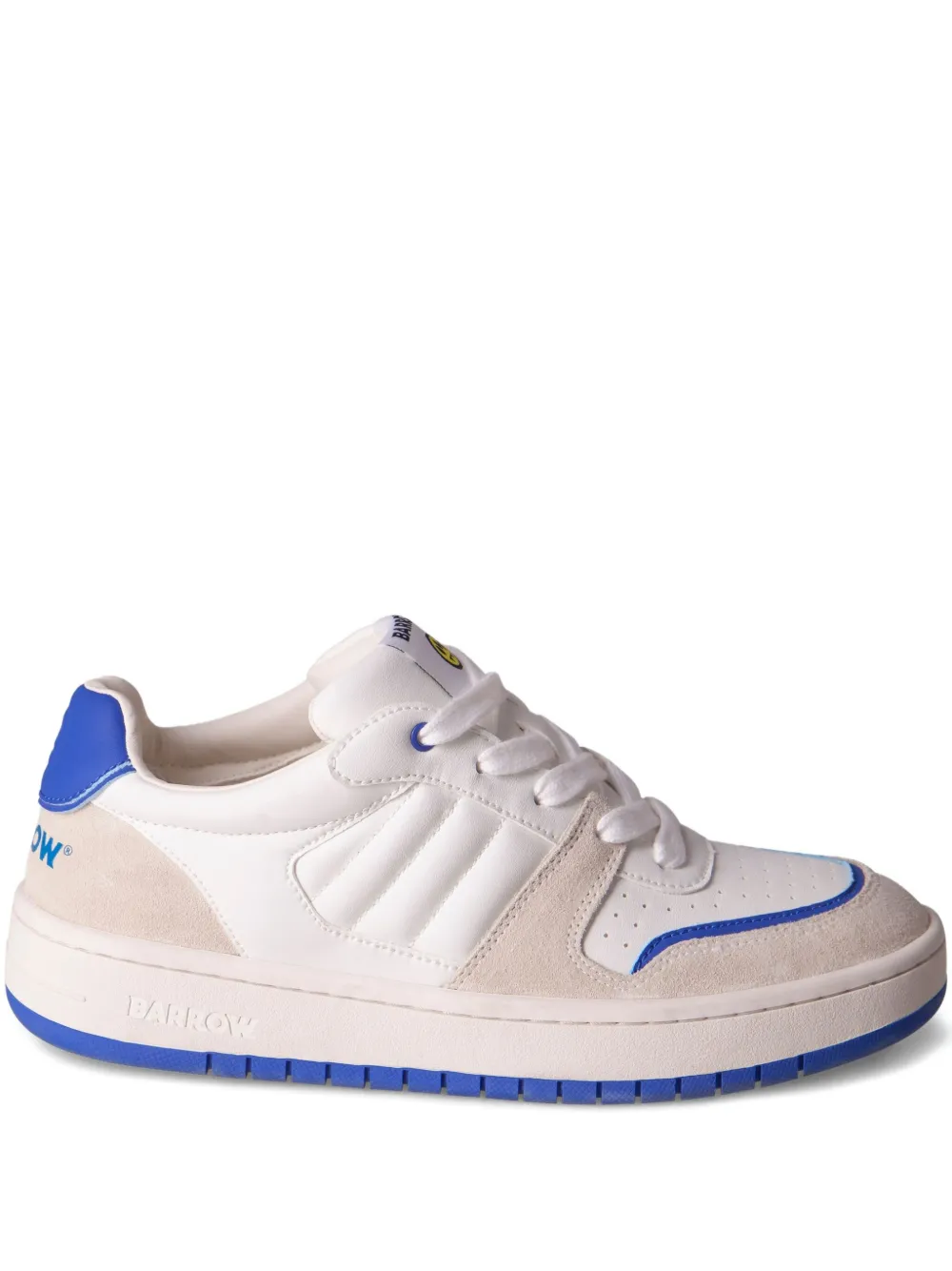 BARROW Sneakers con inserti in pelle scamosciata - Bianco