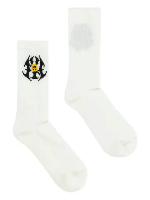 BARROW flame-embellishment socks
