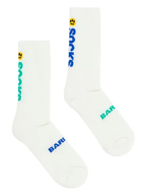 BARROW intarsia-logo socks