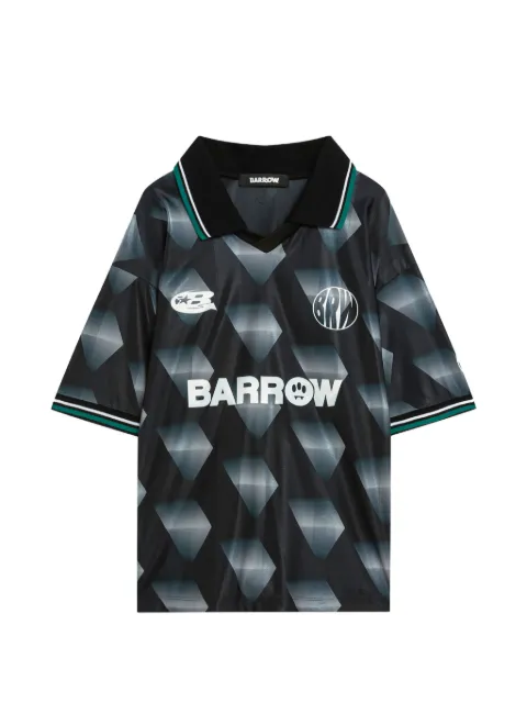 BARROW collared pattern T-shirt