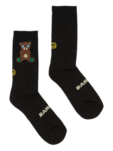 BARROW bear-embellishment socks