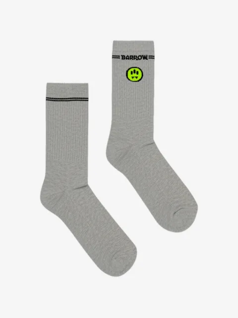 BARROW ribbed logo socks