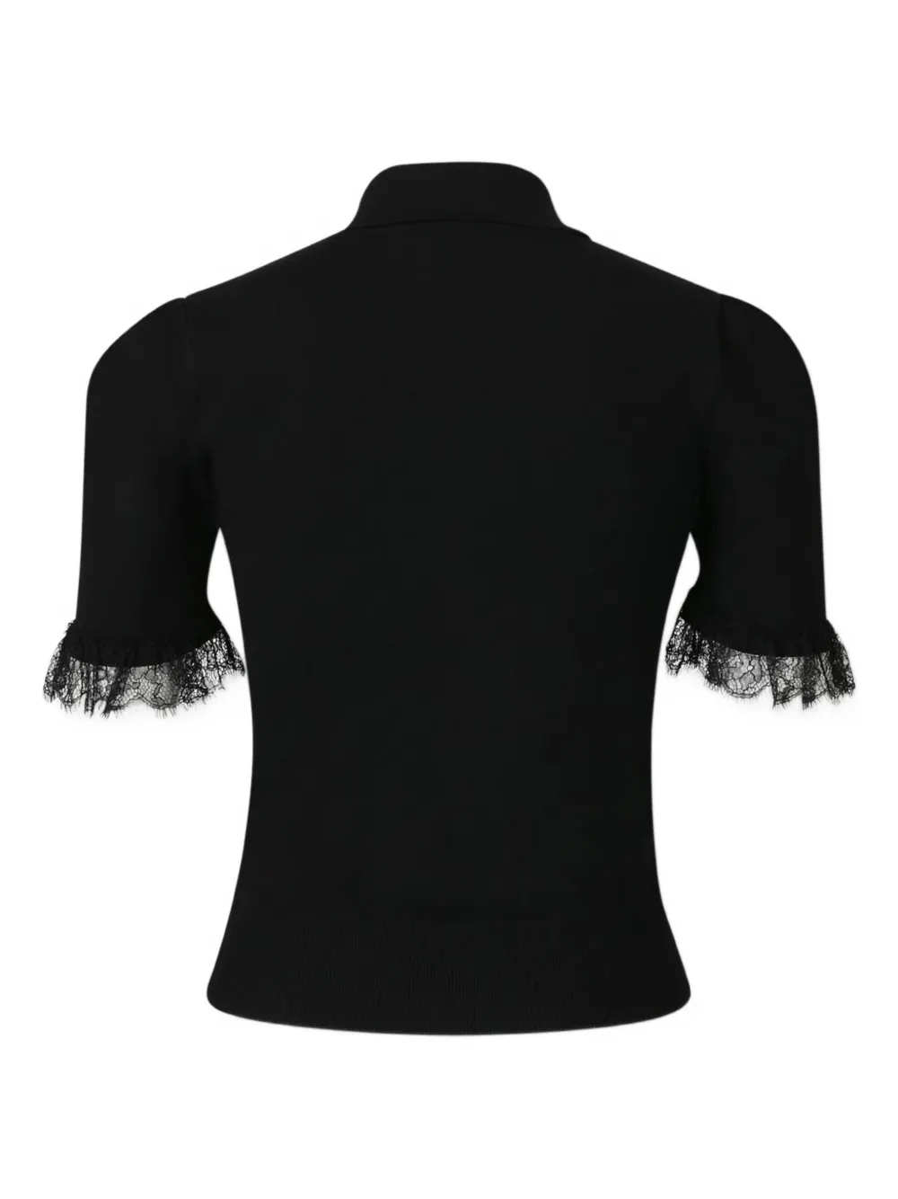 Alexander McQueen lace-trim polo top | Polo Tops | Image 2