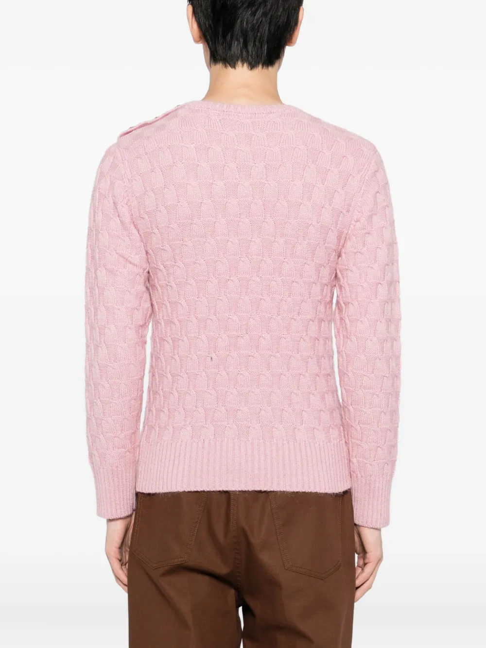 Wales Bonner Chord Sweater In Pink