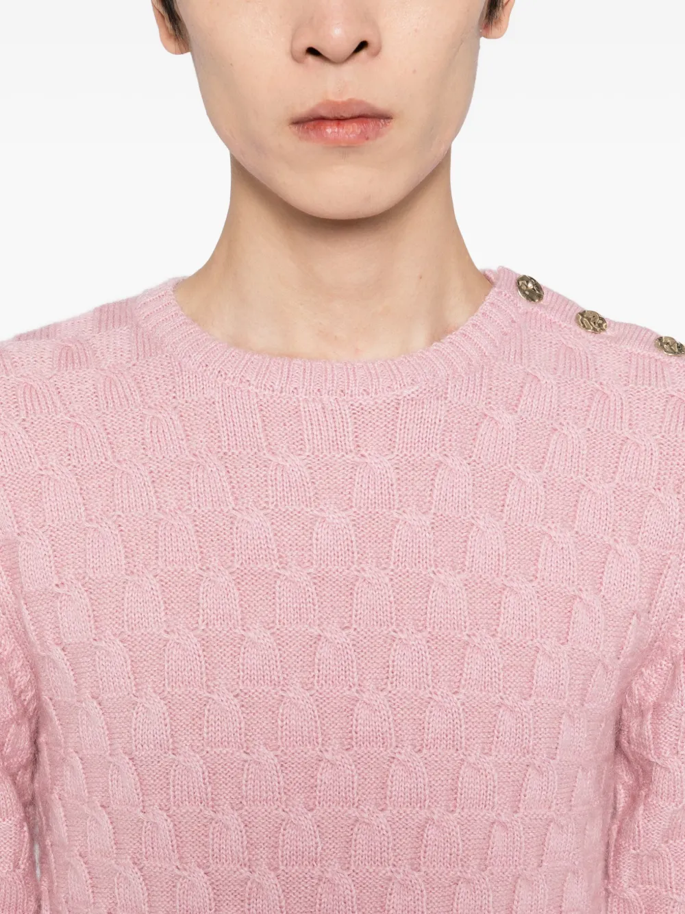 Wales Bonner Chord Sweater In Pink