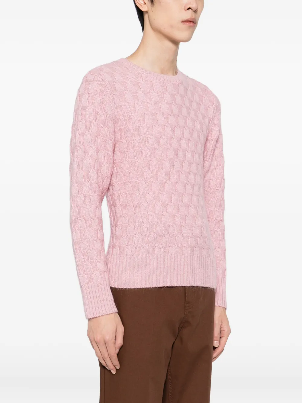 Wales Bonner Chord Sweater In Pink