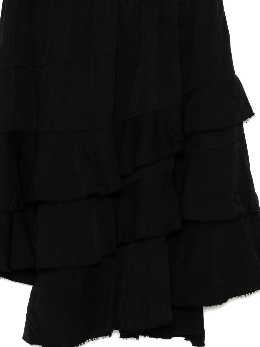 Black Comme Des Garçons Rok met ruches Zwart