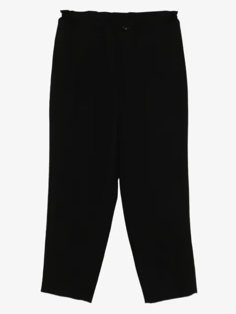 Black Comme Des Garçons pantalones de lana