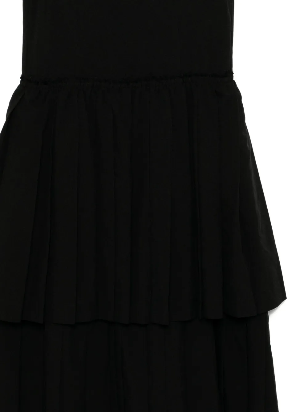 Black Comme Des Garçons Mouwloze jurk Zwart