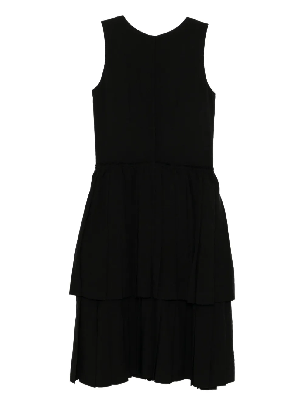 Black Comme Des Garçons Mouwloze jurk - Zwart