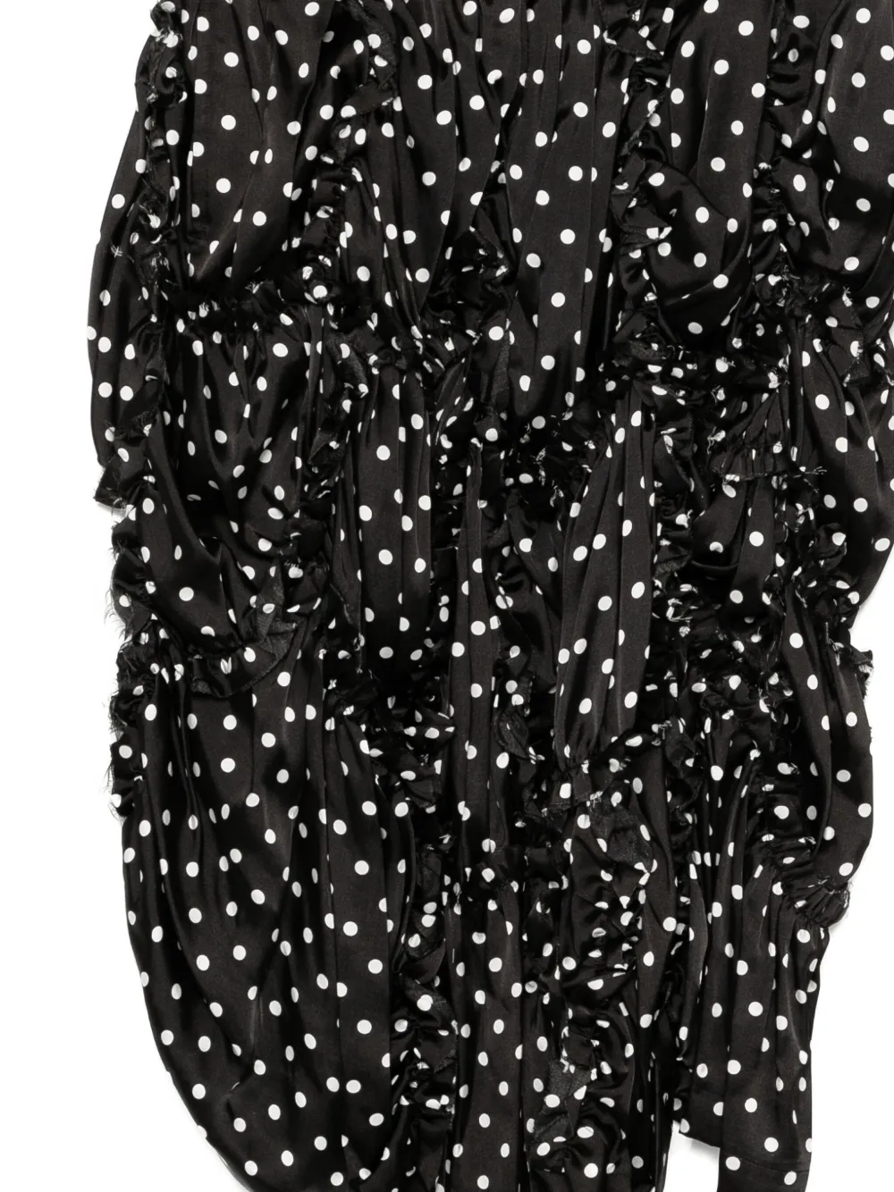 Black Comme Des Garçons Rok met stippen Zwart