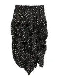 Black Comme Des Garçons polka-dot skirt