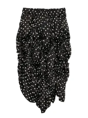 Black Comme Des Garçons ステッチディテール スカート | ブラック