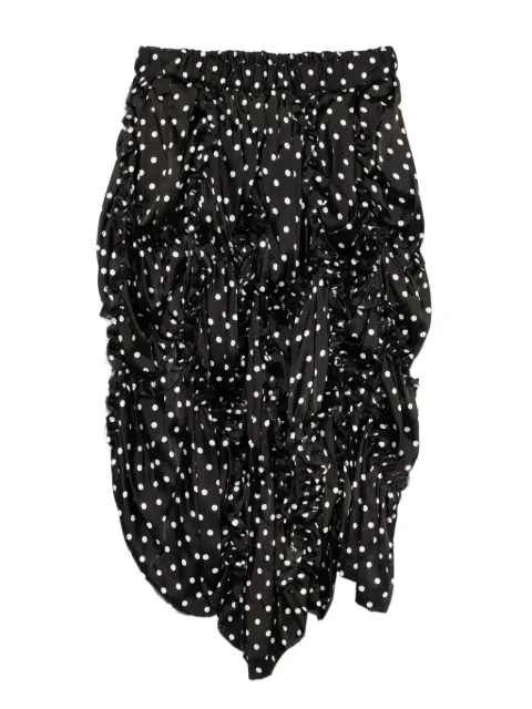 Black Comme Des Garçons polka-dot skirt