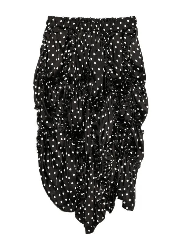 BLACK COMME des GARCONS ドットスカート Black Comme Des Garçons ポルカドット スカート | ブラック | FARFETCH JP