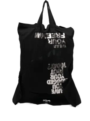 COMME des GARÇONS ✦ モード系 エコバッグ ブラック BLACK COMME des GARCONS 新品 ブラック コムデギャルソン