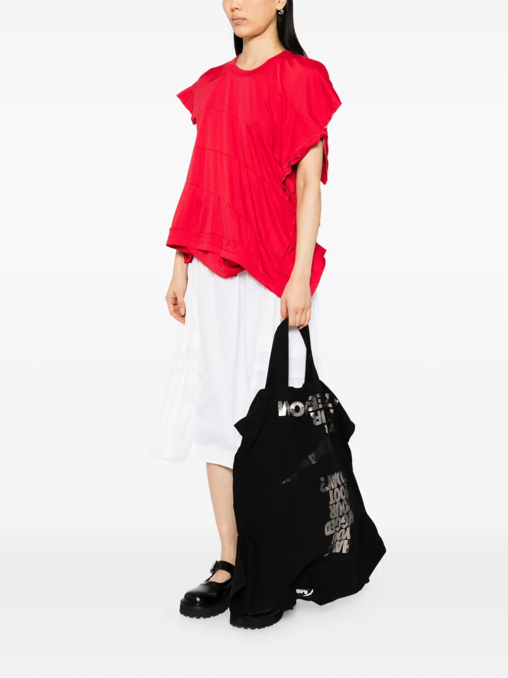 Black Comme Des Garçons x Nike printed tote bag | Women | Image 2